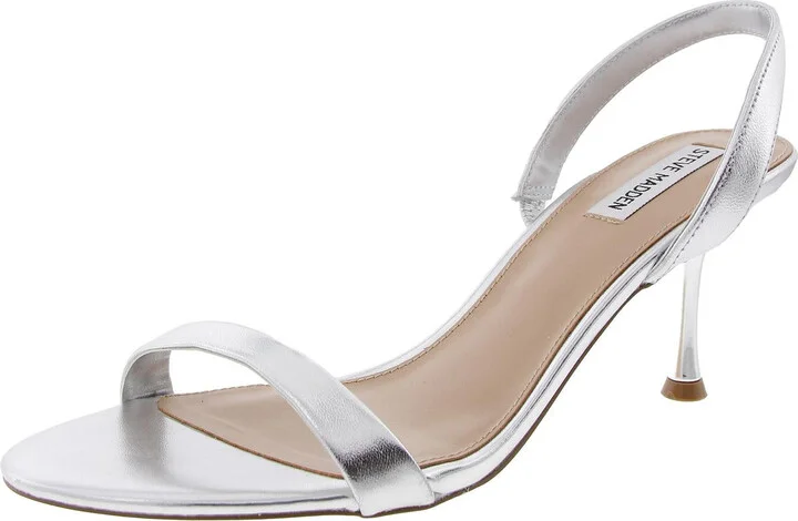 Elma Womens Metallic Leather Heels
