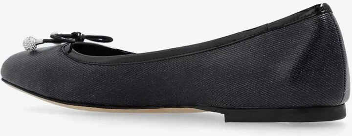 Elme Coated Denim Ballet Flats - Image 2