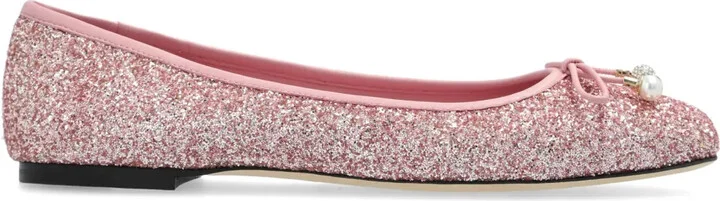 Elme glittered ballerina shoes