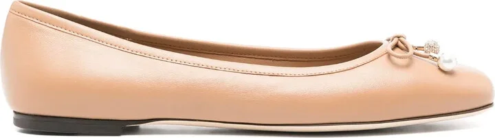 Elme leather ballerina shoes
