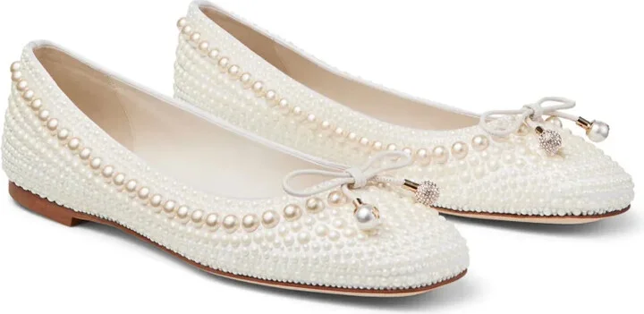 Elme pearl-embellished ballerina shoes - Image 2