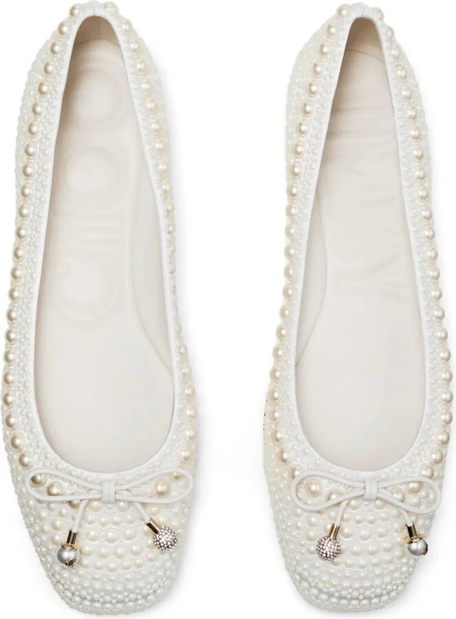 Elme pearl-embellished ballerina shoes - Image 4