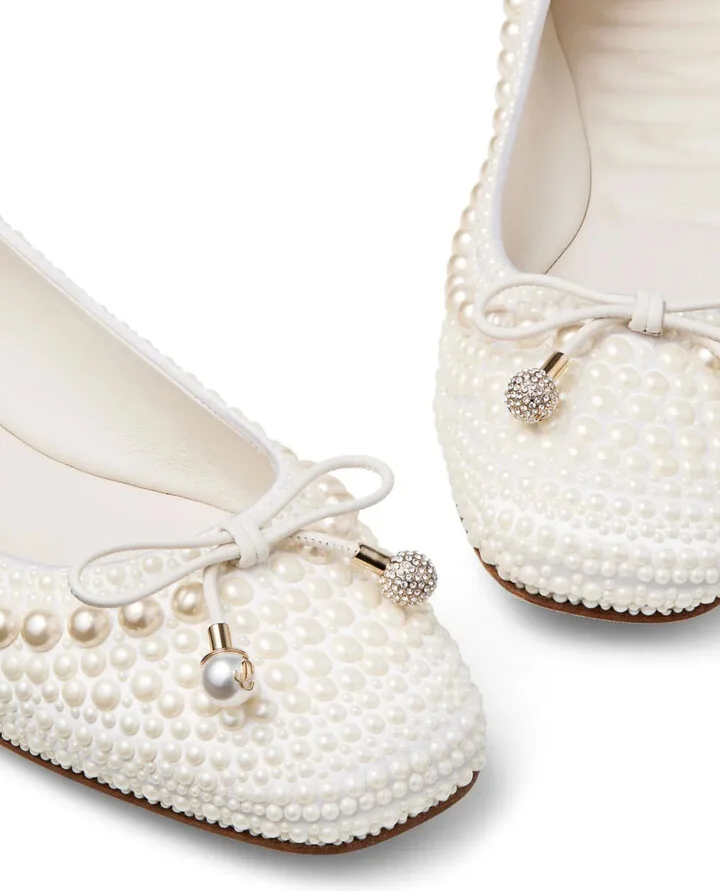 Elme pearl-embellished ballerina shoes - Image 5