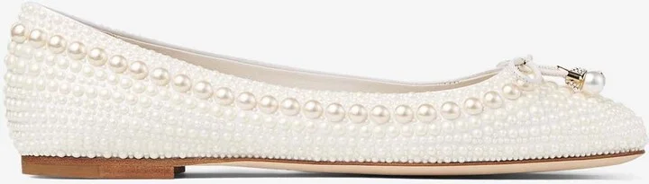 Elme Pearl Embellished Flats