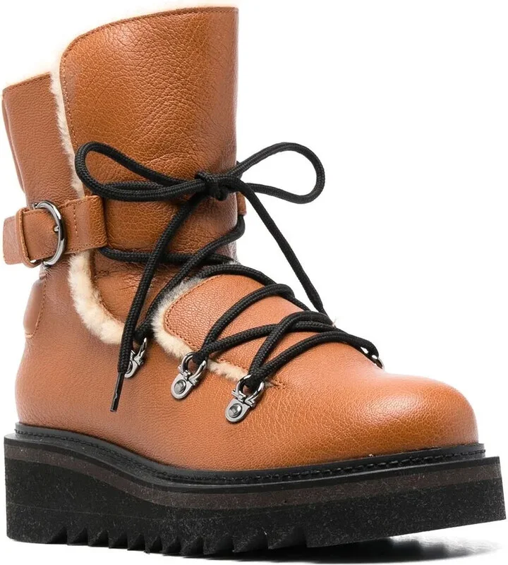 Elmo shearling-lined laced boots - Image 2