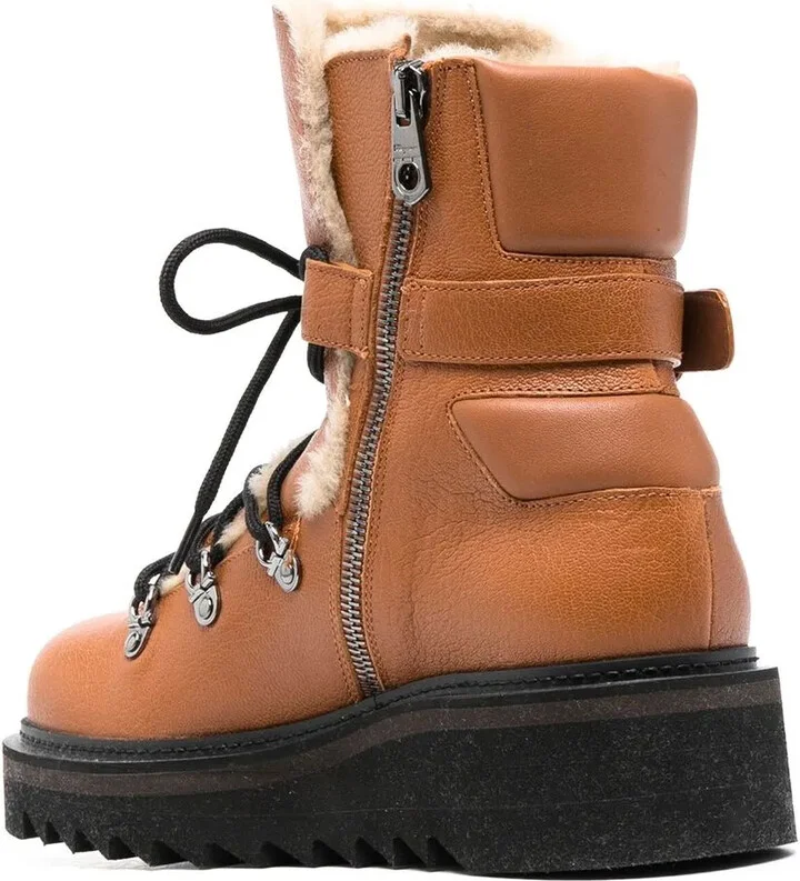 Elmo shearling-lined laced boots - Image 3
