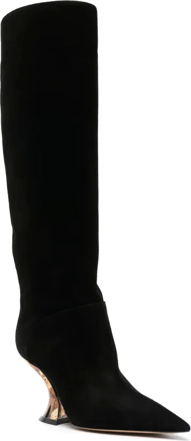 Elodie 85mm knee-length suede boots - Image 2