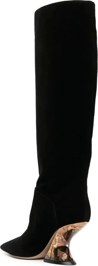 Elodie 85mm knee-length suede boots - Image 3
