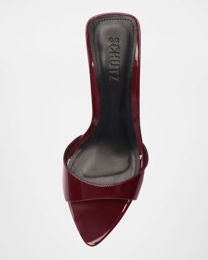 Elodie Patent Stiletto Mule Sandals - Image 5