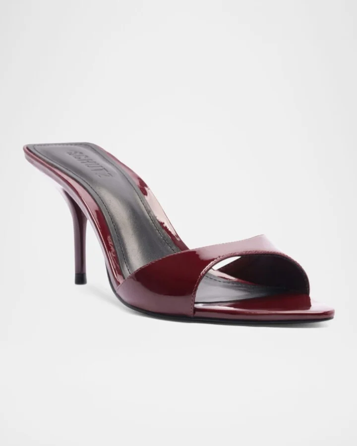 Elodie Patent Stiletto Mule Sandals - Image 8