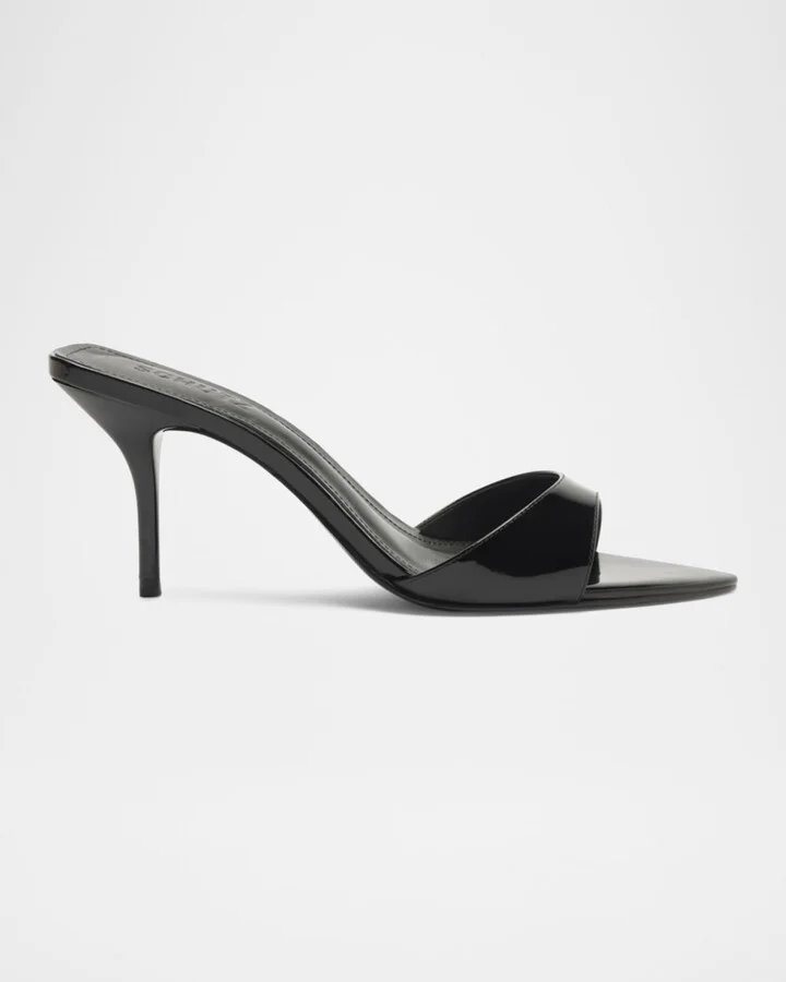 Elodie Patent Stiletto Mule Sandals