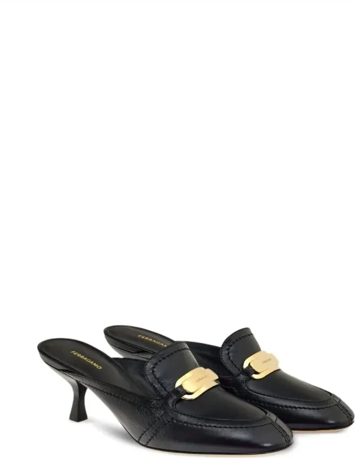 Elodye Slip Mule In Black