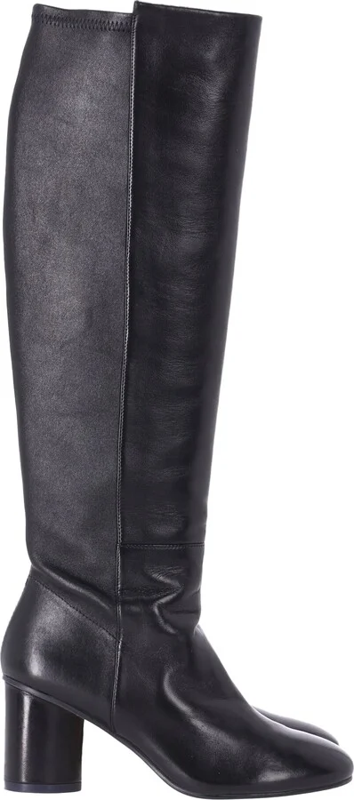 Eloise 75 Boots in Black Leather