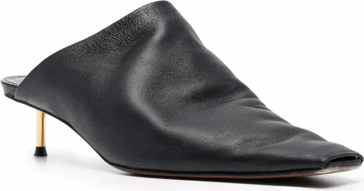 Elongated Square Toe 50mm Mules - Image 2