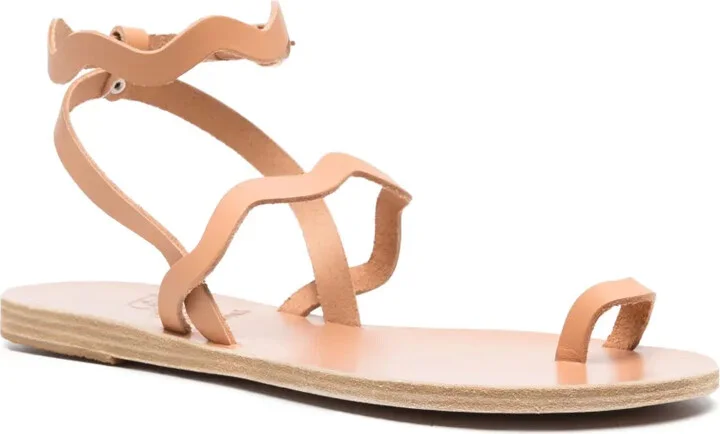 Elounda flat leather sandals - Image 2