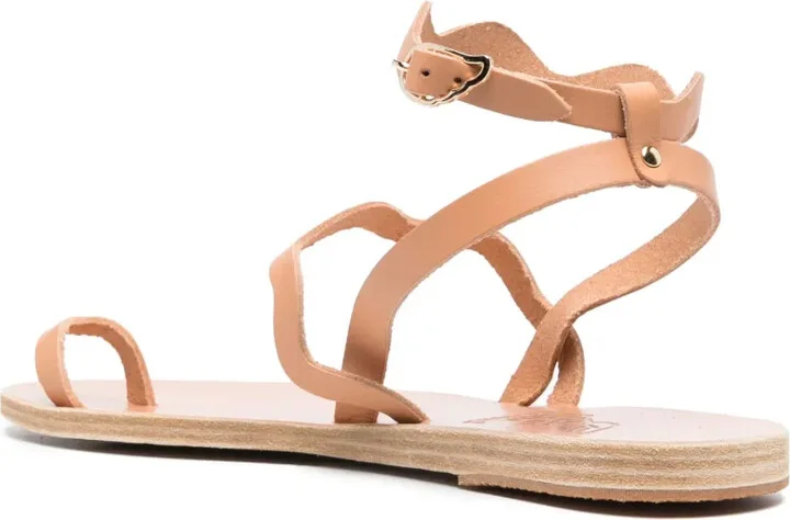 Elounda flat leather sandals - Image 3