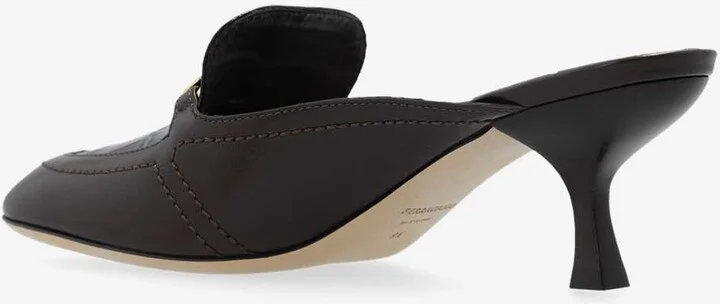 Eloyde 55 Croc-Embossed Leather Mules - Image 2