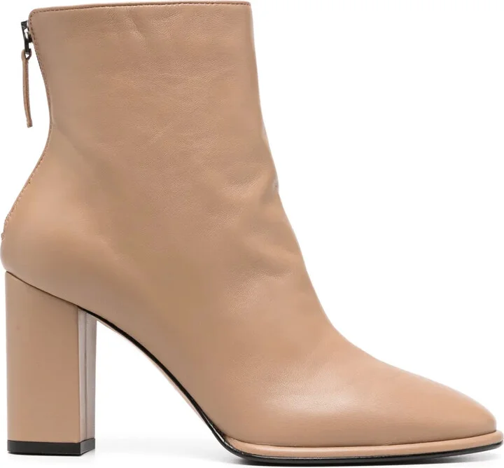 Elsa 85mm leather ankle boots