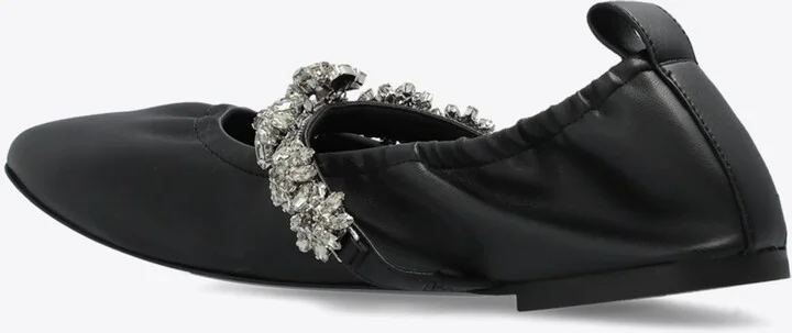 Elsa Crystal Strap Ballet Flats - Image 2