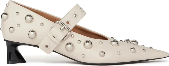 Elsa stud-embellished pumps
