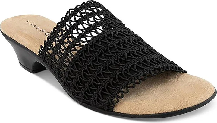 ELSA Womens Open Toe Slip On Slide Sandals