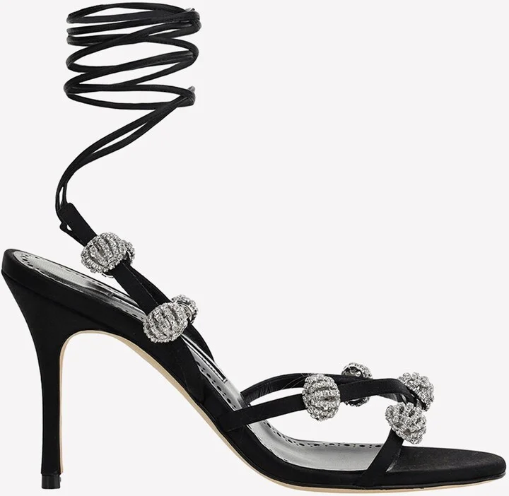 Elsaka 90 Crystal Embellished Sandals