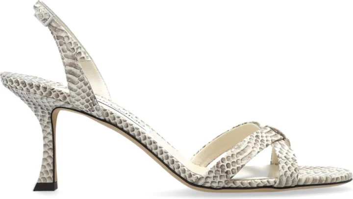 `Elsy 70` Heeled Sandals, , - Cream