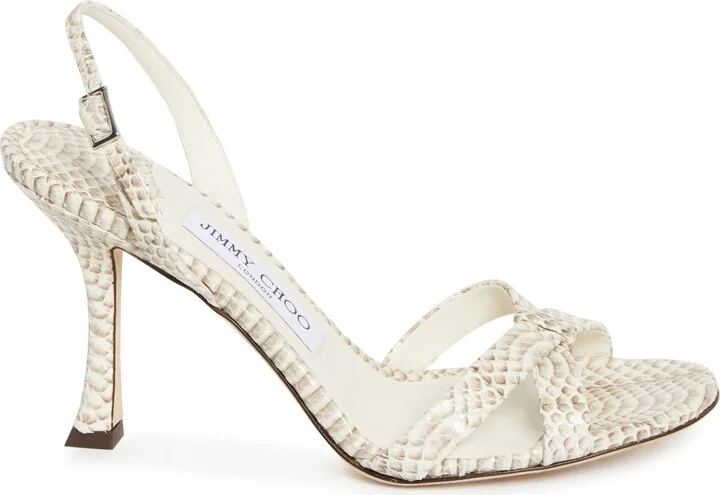 Elsy Snakeskin Embossed Slingback Sandal - Image 3