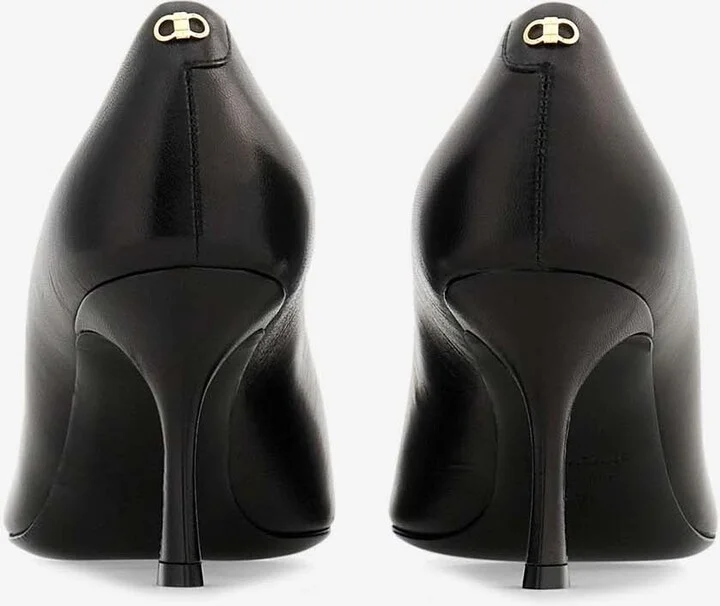Elydea 70 Pointed Leather Pumps - Image 3