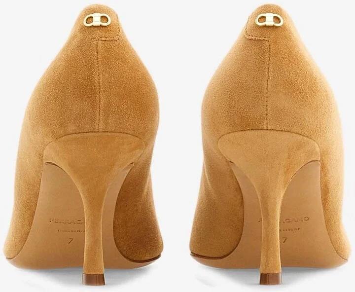 Elydea 70 Pointed Suede Pumps - Image 3