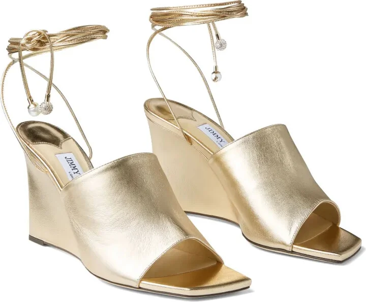 Elyna metallic wedge sandals - Image 2