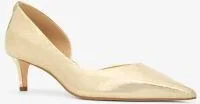 Elyse Crackled Metallic Leather Kitten Pump - Image 3