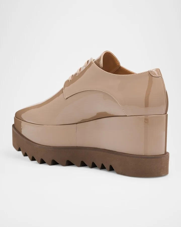 Elyse Shiny Patent Wedge Sneakers - Image 2