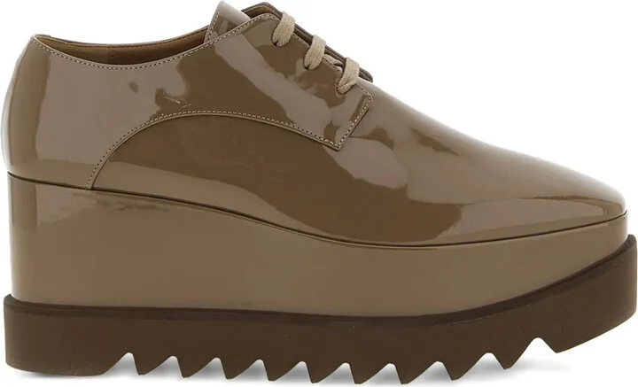 Elyse square-toe wedge oxford shoes