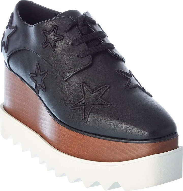 Elyse Star Embroidered Platform Oxford