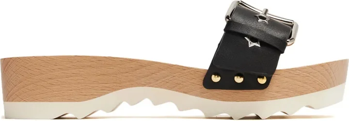 Elyse stud-embellished slides