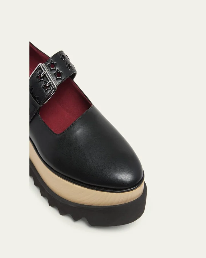 Elyse Vegan Mary Jane Platform Loafers - Image 2