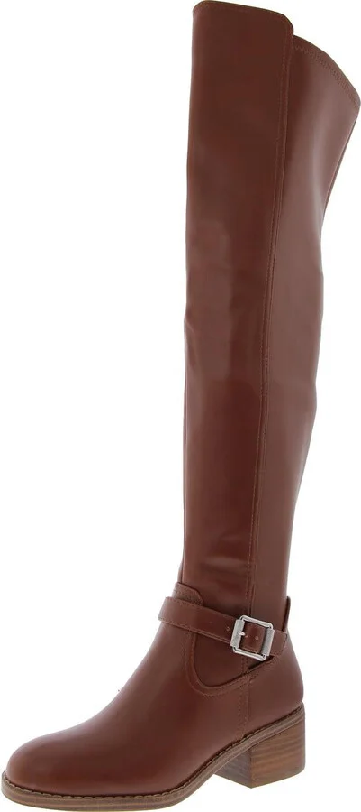 ELYSE Womens Zipper Manmade Over-The-Knee Boots