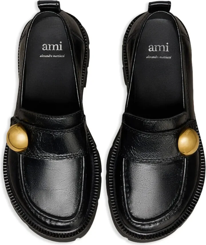 Embellished 5mm Leather Loafers - Image 4
