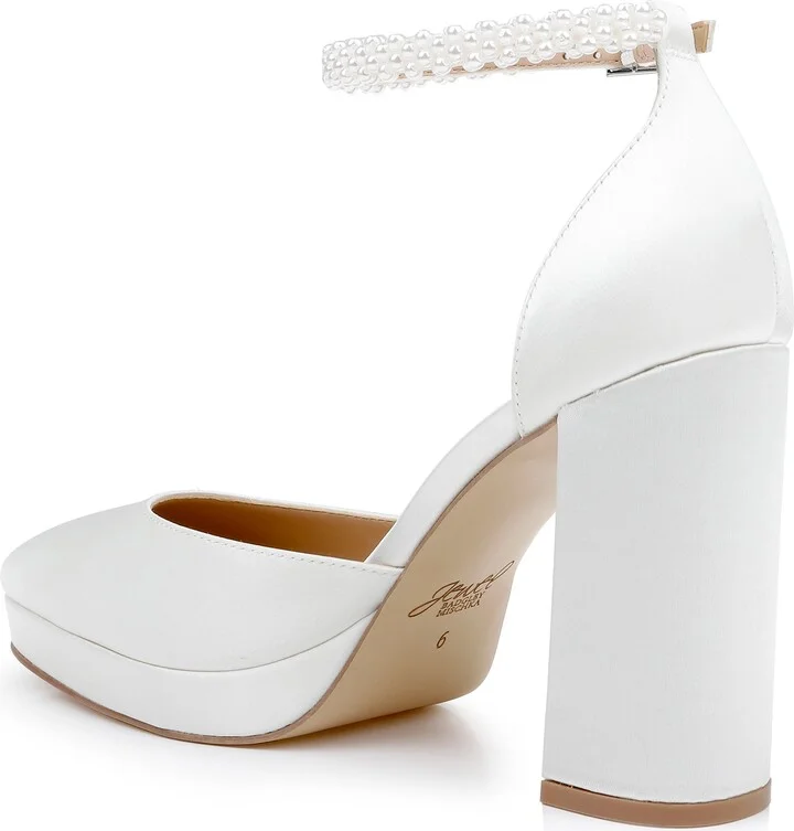 Embellished Ankle Strap Platform Pump - Image 2