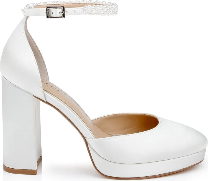 Embellished Ankle Strap Platform Pump - Image 3