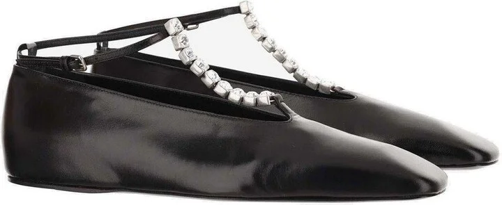 Embellished Ankle Strapped Ballerina Shoes - Image 2