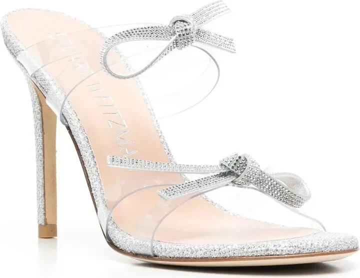 Embellished-Bow Detail 115mm Sandals - Image 2
