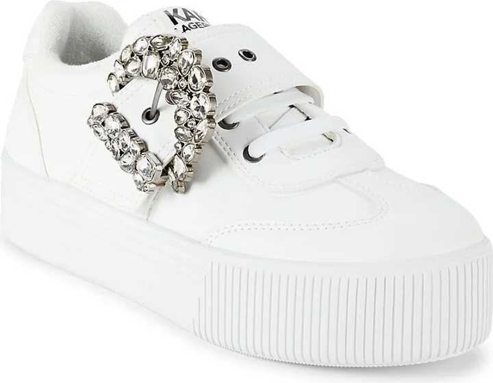 Embellished Buckle Platform Sneakers - Image 2