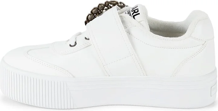 Embellished Buckle Platform Sneakers - Image 4