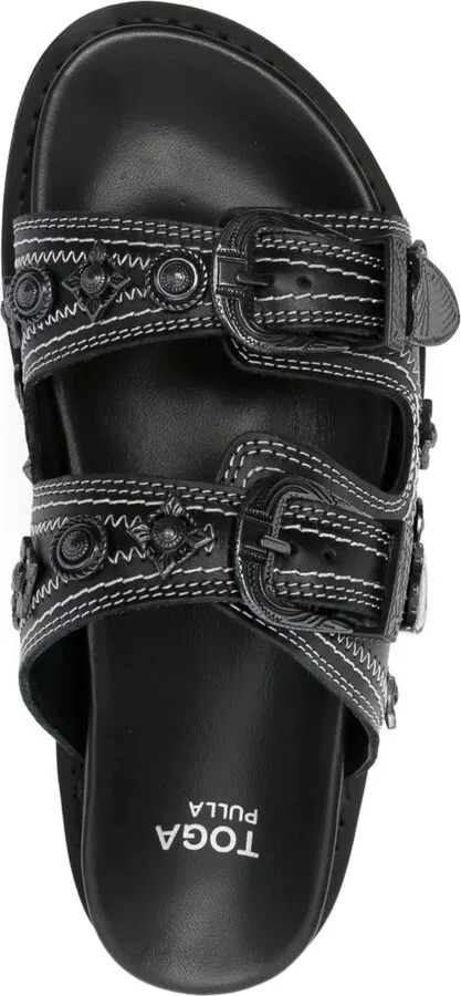 Embellished-Buckle Sandals - Image 4