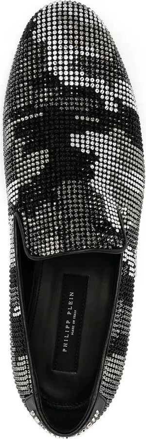 Embellished Camouflage Moccasin Loafers - Image 4
