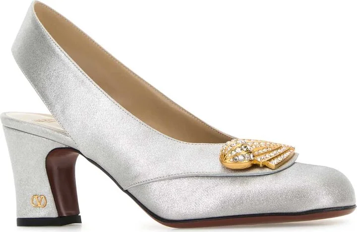 Embellished Fabric Adamantine Pumps - Image 2