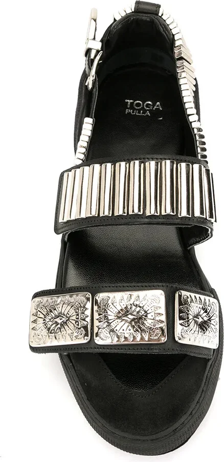 Embellished Flat Sandals - Image 4