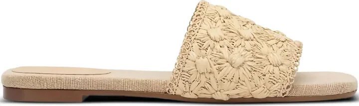 Embellished-Flowers Sandals
